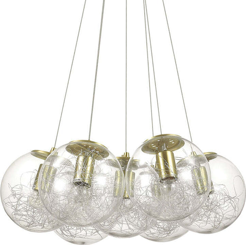 Sospensione-Moderna-Mapa-Metallo-Ottone-7-Luci-E27