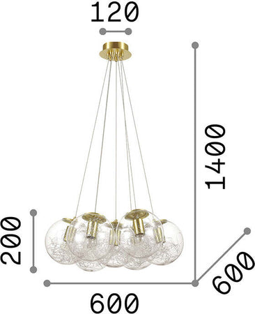 Sospensione-Moderna-Mapa-Metallo-Ottone-7-Luci-E27