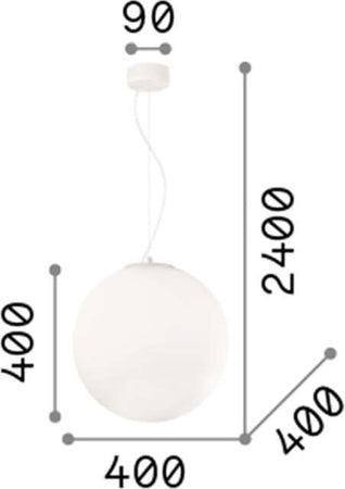 Sospensione-Moderna-Mapa-Vetro-Acidato-Bianco-1-Luce-E27-D40Cm