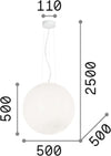 Sospensione-Moderna-Mapa-Vetro-Acidato-Bianco-1-Luce-E27-D50Cm