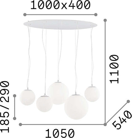 Sospensione-Moderna-Mapa-Vetro-Bianco-5-Luci-E27