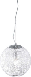 Sospensione-Moderna-Mapa-Vetro-Cromo-1-Luce-E27-D40Cm