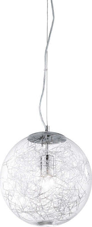 Sospensione-Moderna-Mapa-Vetro-Cromo-1-Luce-E27-D40Cm