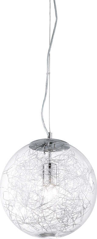 Sospensione-Moderna-Mapa-Vetro-Cromo-1-Luce-E27-D40Cm
