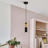 Sospensione-Moderna-Merrygold-Acciaio-Nero-Ambra-1-Luce-Gu10