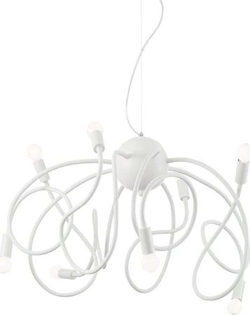 Sospensione-Moderna-Multiflex-Metallo-Bianco-8-Luci-E14
