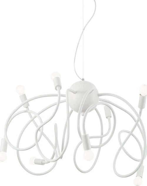 Sospensione-Moderna-Multiflex-Metallo-Bianco-8-Luci-E14
