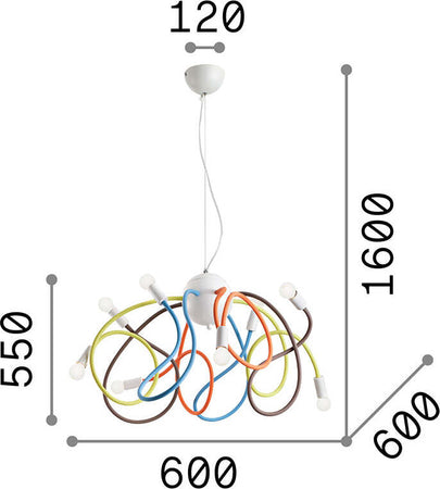 Sospensione-Moderna-Multiflex-Metallo-Bianco-8-Luci-E14