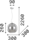 Sospensione-Moderna-Nemo-Metallo-Cromo-Sfumato-1-Luce-E27-D30Cm