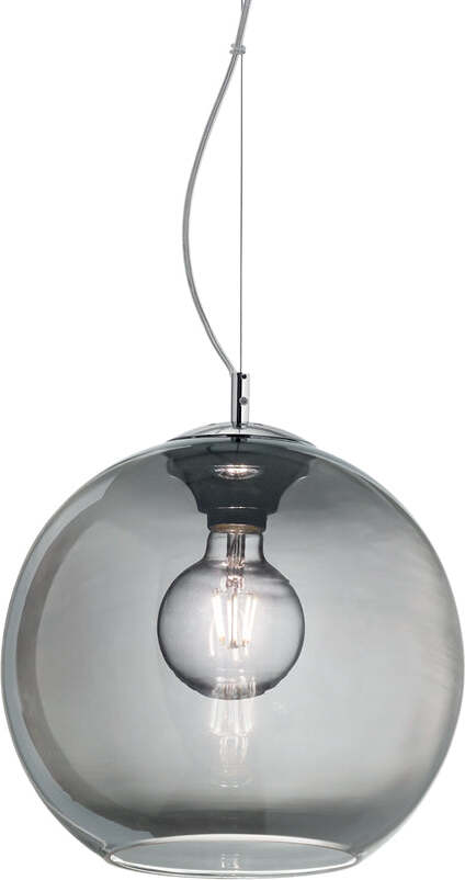 Sospensione-Moderna-Nemo-Metallo-Fumè-1-Luce-E27-D30Cm