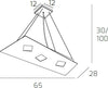 Sospensione-Moderna-Note-Metallo-Bianco-3-Luci-Gx53