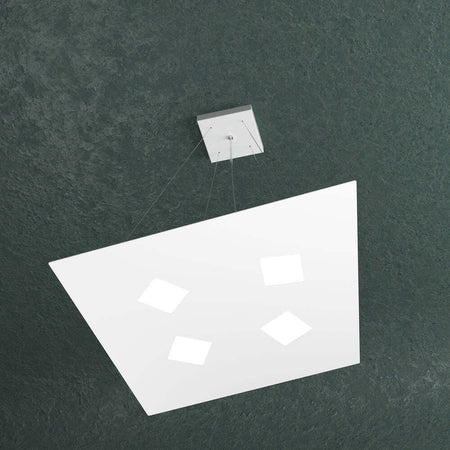 Sospensione-Moderna-Note-Metallo-Bianco-4-Luci-Gx53