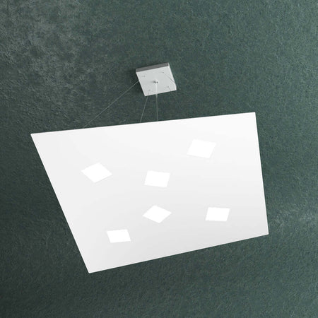 Sospensione-Moderna-Note-Metallo-Bianco-6-Luci-Gx53