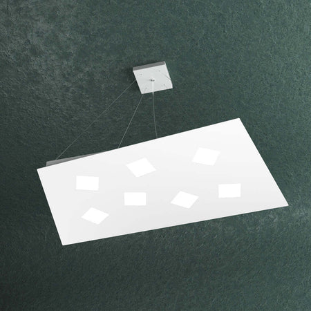 Sospensione-Moderna-Note-Metallo-Bianco-7-Luci-Gx53