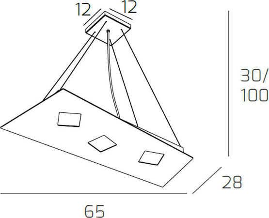 Sospensione-Moderna-Note-Metallo-Sabbia-3-Luci-Gx53