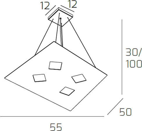 Sospensione-Moderna-Note-Metallo-Sabbia-4-Luci-Gx53
