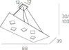 Sospensione-Moderna-Note-Metallo-Sabbia-5-Luci-Gx53