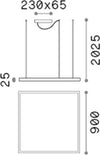 Sospensione-Moderna-Oracle-Alluminio-Materie-Plastiche-Nero-Led-53W-K-Luce