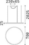 Sospensione-Moderna-Oracle-Alluminio-Plastiche-Bianco-Led-38W-3000K-D70Cm