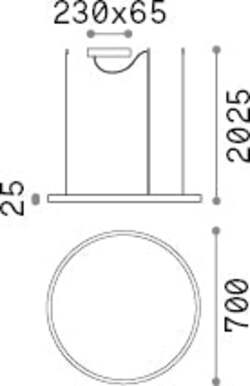 Sospensione-Moderna-Oracle-Alluminio-Plastiche-Bianco-Led-38W-3000K-D70Cm