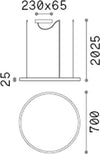 Sospensione-Moderna-Oracle-Alluminio-Plastiche-Bianco-Led38W-4000K-D70Cm