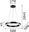 Sospensione-Moderna-Oracle-Alluminio-Plastiche-Nero-Led-28W-3000K-D50Cm