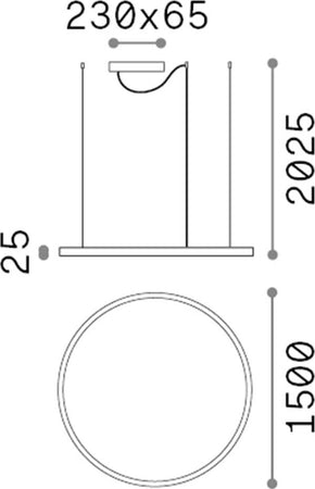 Sospensione-Moderna-Oracle-Alluminio-Plastiche-Nero-Led-89W-3000K-D150Cm