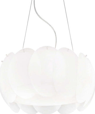 Sospensione-Moderna-Ovalino-Vetro-Bianco-5-Luci-E27