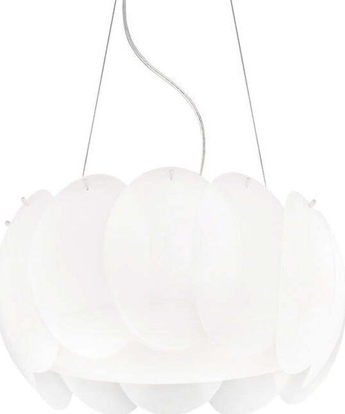 Sospensione-Moderna-Ovalino-Vetro-Bianco-5-Luci-E27