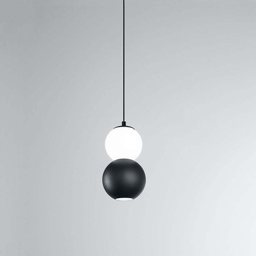 Sospensione-Moderna-Per-Sistema-In-Binario-Nero-Led-2-Sfere