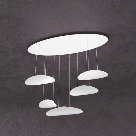 Sospensione-Moderna-Planet-Metallo-Bianco-5-Luci-Gx53