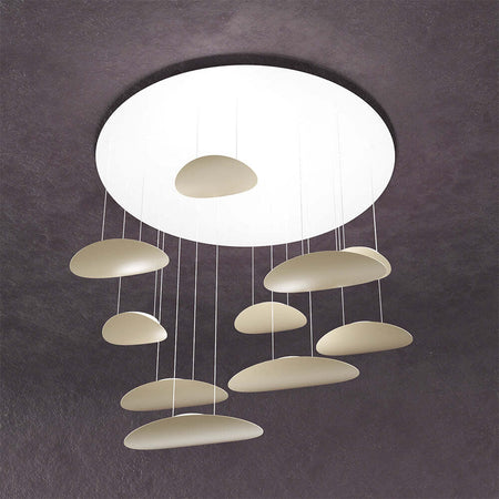 Sospensione-Moderna-Planet-Metallo-Sabbia-Bianco-10-Luci-Gx53