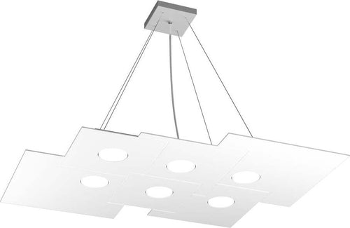 Sospensione-Moderna-Plate-Metallo-Bianco-6-Luci-Gx53