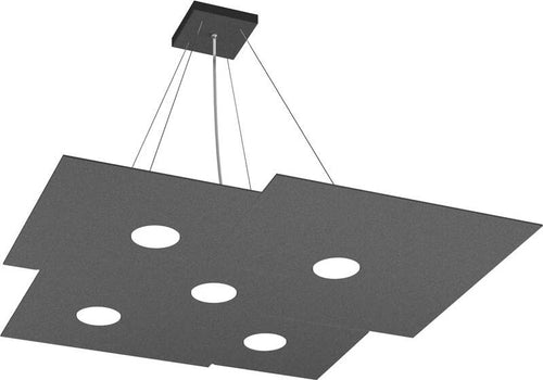 Sospensione-Moderna-Plate-Metallo-Grigio-Antracite-5-Luci-Gx53