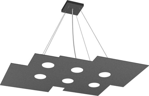Sospensione-Moderna-Plate-Metallo-Grigio-Antracite-6-Luci-Gx53