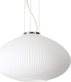Sospensione-Moderna-Plisse'-Metallo-Cromo-1-Luce-E27-D45Cm