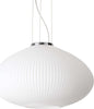 Sospensione-Moderna-Plisse'-Metallo-Cromo-1-Luce-E27-D45Cm