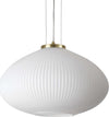 Sospensione-Moderna-Plisse'-Metallo-Ottone-1-Luce-E27-D45Cm