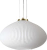 Sospensione-Moderna-Plisse'-Metallo-Ottone-1-Luce-E27-D45Cm