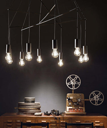 Sospensione-Moderna-Pop-Metallo-Nero-10-Luci-E27