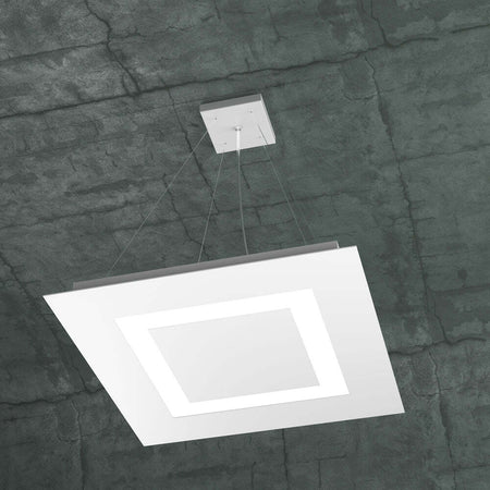 Sospensione-Moderna-Quadrata-Carpet-Metallo-Bianco-4-Luci-2G11-48Cm
