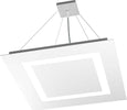 Sospensione-Moderna-Quadrata-Carpet-Metallo-Bianco-4-Luci-2G11-58Cm