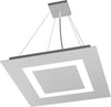 Sospensione-Moderna-Quadrata-Carpet-Metallo-Grigio-4-Luci-2G11-48Cm