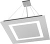 Sospensione-Moderna-Quadrata-Carpet-Metallo-Grigio-4-Luci-2G11-58Cm