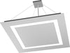 Sospensione-Moderna-Quadrata-Carpet-Metallo-Grigio-4-Luci-2G11-70Cm