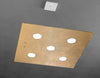 Sospensione-Moderna-Quadrata-Path-Vetro-Foglia-Oro-5-Luci-Gx53