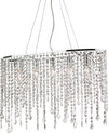 Sospensione-Moderna-Rain-Metallo-Cristallo-Cromo-5-Luci-E14