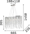 Sospensione-Moderna-Rain-Metallo-Cristallo-Cromo-5-Luci-E14