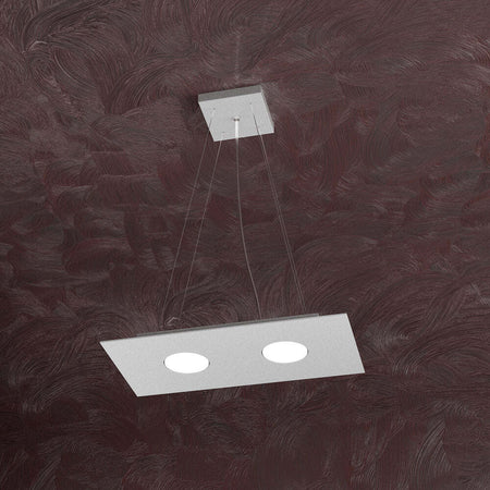 Sospensione-Moderna-Rettangolare-Area-Metallo-Grigio-Metallo-2-Luci-Gx53