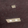 Sospensione-Moderna-Rettangolare-Area-Metallo-Sabbia-Metallo-2-Luci-Gx53